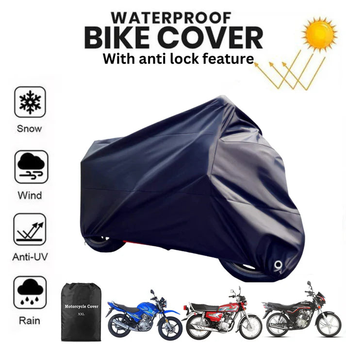 Poly Cotton Waterproof & Dustproof Bike Cover